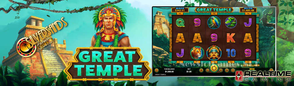 Play Great Temple at Silversands Mobile Casino